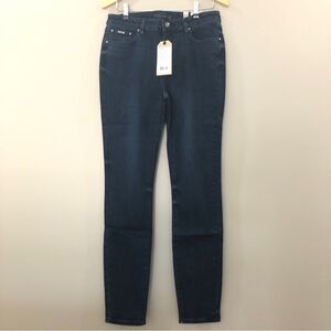 PRANA Jeans Womens 6 Regular Deep Blue Skinny Sienna Mid-Rise NEW Organic